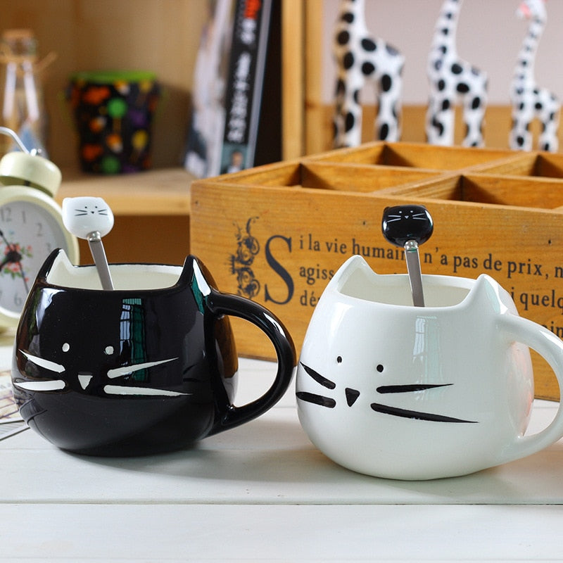 PURRFECT Cat Mug With Spoon