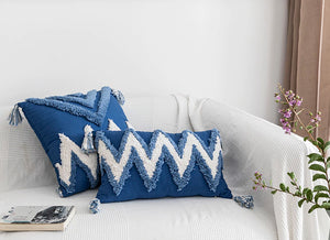 AURORA Handmade Throw Pillow With Tassels