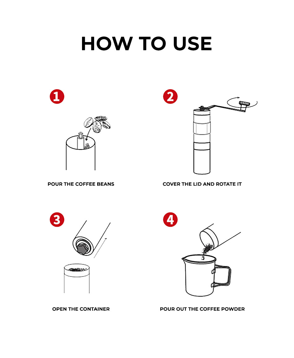 CAFFERO Portable Coffee Grinder
