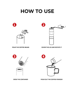 CAFFERO Portable Coffee Grinder