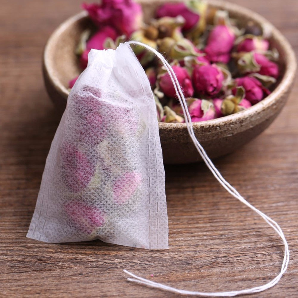 ROSE Empty Tea Bags - 100 Pieces