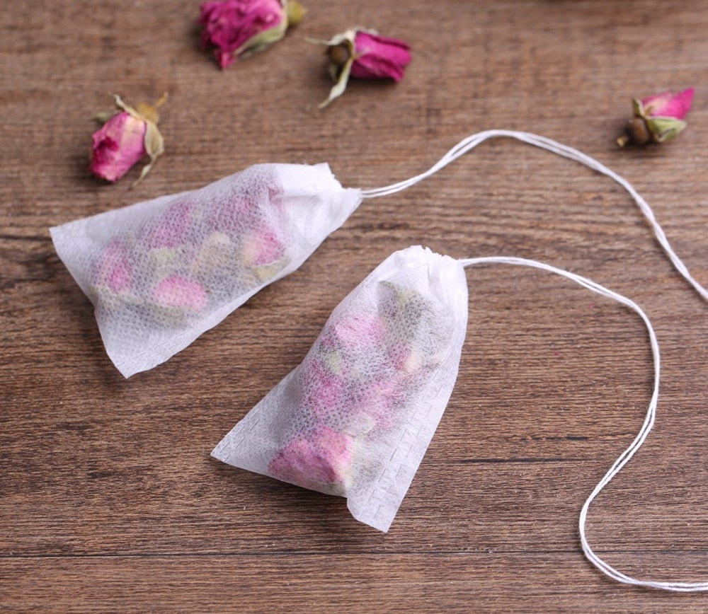 ROSE Empty Tea Bags - 100 Pieces