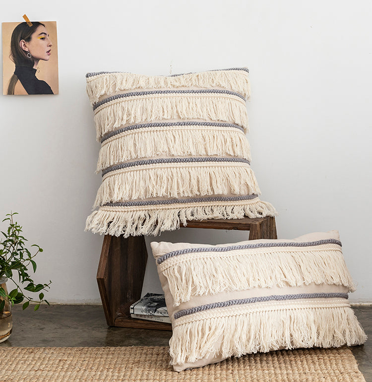 HEY TASSEL Throw Pillow