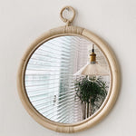 BONNIE Rattan Rounded Mirror