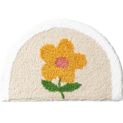 Marigold Flower Bath Mat